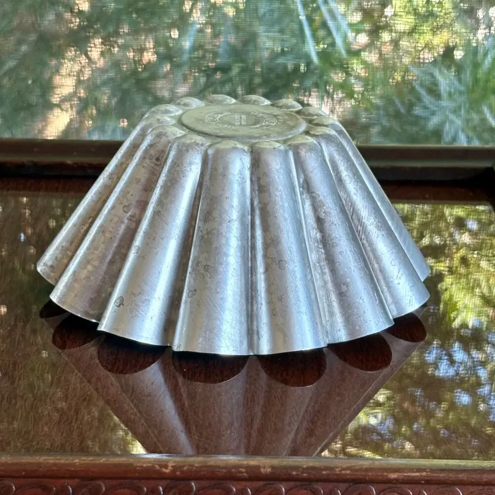 Vintage Tefal France Fluted Mold Aluminum Brioche Cake Mold 7.5 Inch